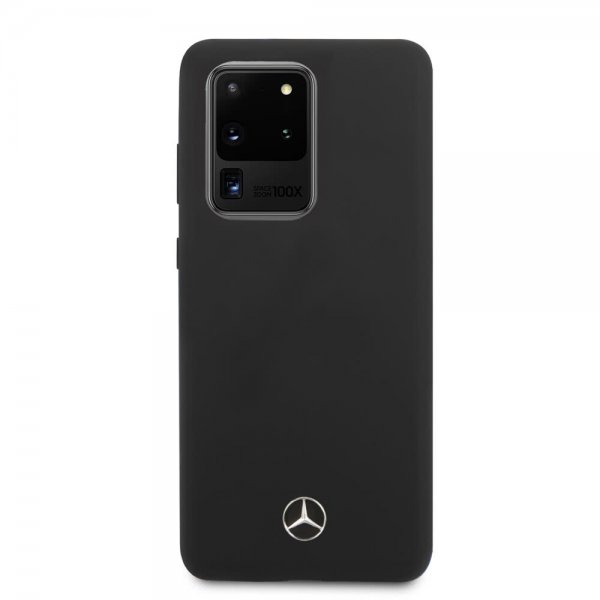 Mercedes Benz Samsung Galaxy S20 Ultra Suojakuori logolla Musta