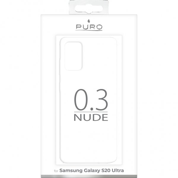 Puro Samsung Galaxy S20 Ultra -suojakuori Nude Transparent