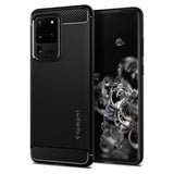 Spigen Samsung Galaxy S20 Ultra Suojakuori Rugged Armor Matte Black