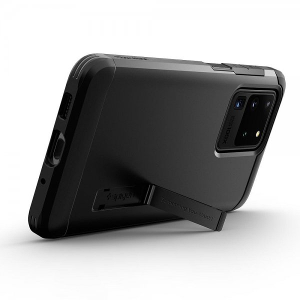 Spigen Samsung Galaxy S20 Ultra Suojakuori Tough Armor Musta