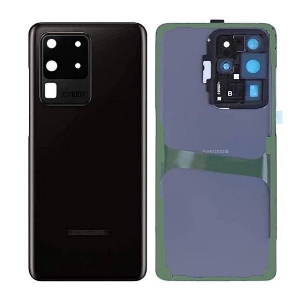 Samsung Galaxy S20 Ultra (SM-G988B) Alkuperäinen Mea-takakansi - Musta