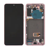 Samsung Galaxy S21 5G LCD-näyttö LCD-kosketusnäytöllä - Pinkki