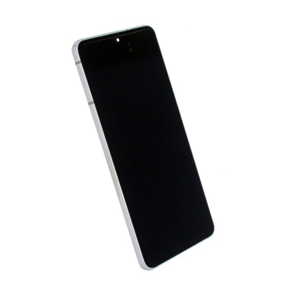 Samsung Galaxy S21 5G näyttö ja LCD-näyttö alkuperäinen - valkoinen