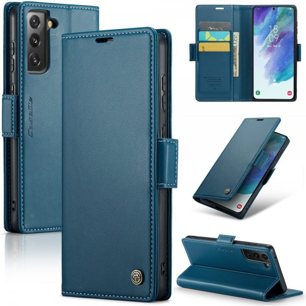 CaseMe Samsung Galaxy S21 FE Kotelo 023 Sarja Sininen