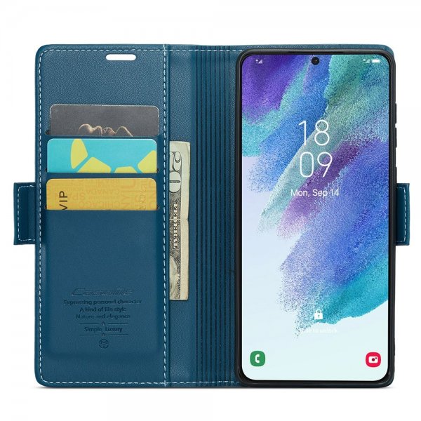 CaseMe Samsung Galaxy S21 FE Kotelo 023 Sarja Sininen