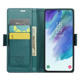 CaseMe Samsung Galaxy S21 FE Kotelo 023 Series Vihreä