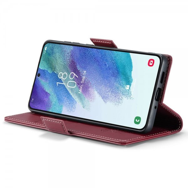 CaseMe Samsung Galaxy S21 FE Kotelo 023 Series Punainen