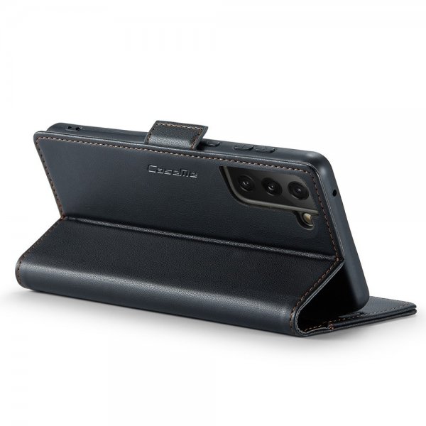 CaseMe Samsung Galaxy S21 FE Kotelo 023 Series Musta