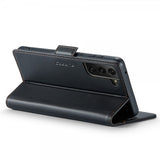 CaseMe Samsung Galaxy S21 FE Kotelo 023 Series Musta