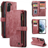 CaseMe Samsung Galaxy S21 FE -suojakotelo, C30-sarja, punainen