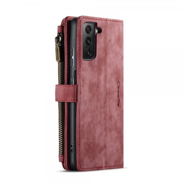 CaseMe Samsung Galaxy S21 FE -suojakotelo, C30-sarja, punainen