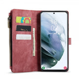 CaseMe Samsung Galaxy S21 FE -suojakotelo, C30-sarja, punainen