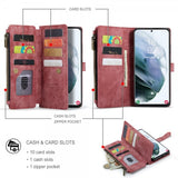 CaseMe Samsung Galaxy S21 FE -suojakotelo, C30-sarja, punainen