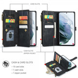 CaseMe Samsung Galaxy S21 FE -kotelo C30 Series Musta