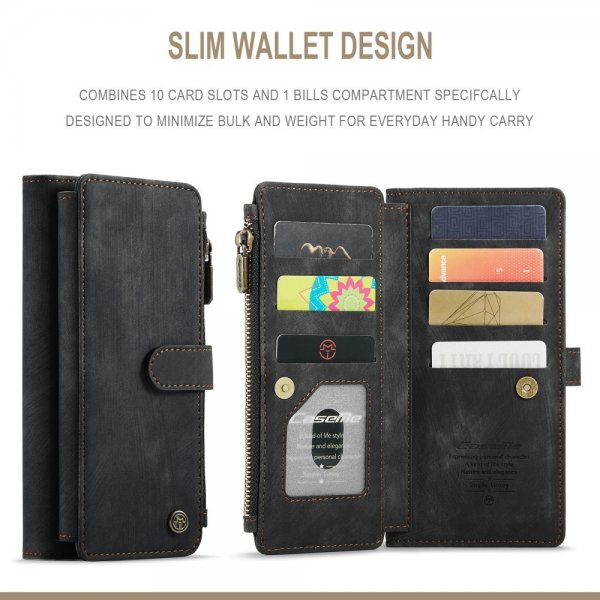 CaseMe Samsung Galaxy S21 FE -kotelo C30 Series Musta