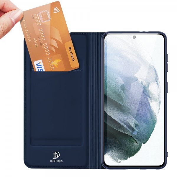 Dux Ducis Samsung Galaxy S21 FE Fodral Skin Pro Series Sininen