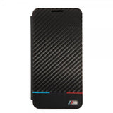 BMW Samsung Galaxy S21 FE Tricolor Stripe Carbon -suojakuori, musta