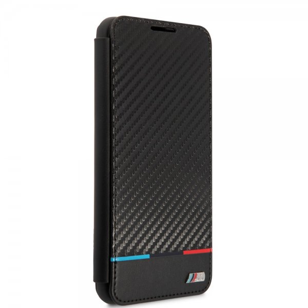 BMW Samsung Galaxy S21 FE Tricolor Stripe Carbon -suojakuori, musta