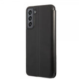 BMW Samsung Galaxy S21 FE Tricolor Stripe Carbon -suojakuori, musta