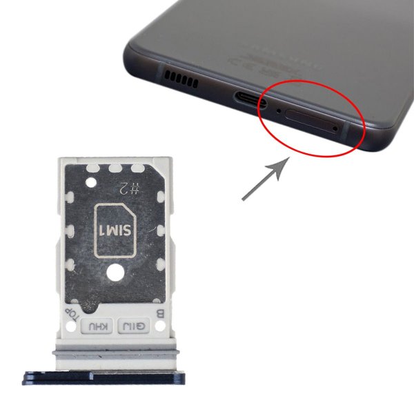 Samsung Galaxy S21 FE SIM-korttikotelo - Sininen