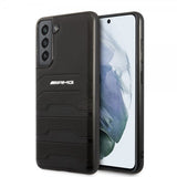 AMG Samsung Galaxy S21 FE -kuori, kaiverretut raidat, musta
