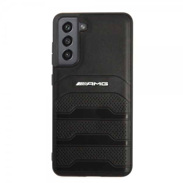 AMG Samsung Galaxy S21 FE -kuori, kaiverretut raidat, musta