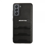 AMG Samsung Galaxy S21 FE -kuori, kaiverretut raidat, musta
