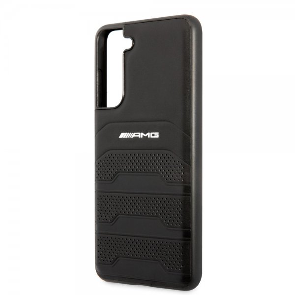 AMG Samsung Galaxy S21 FE -kuori, kaiverretut raidat, musta
