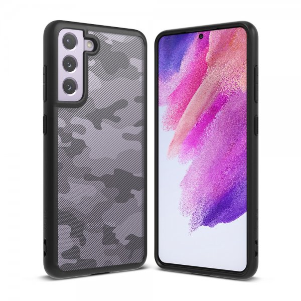 Ringke Samsung Galaxy S21 FE -suojakuori Fusion Matte Camo Black