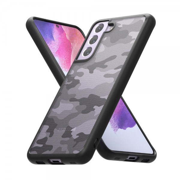 Ringke Samsung Galaxy S21 FE -suojakuori Fusion Matte Camo Black