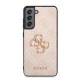 Guess Samsung Galaxy S21 FE Kuori Metal Logo Ruusukulta