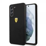 Ferrari Samsung Galaxy S21 FE Kuori Metallilogo Musta