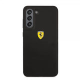 Ferrari Samsung Galaxy S21 FE Kuori Metallilogo Musta