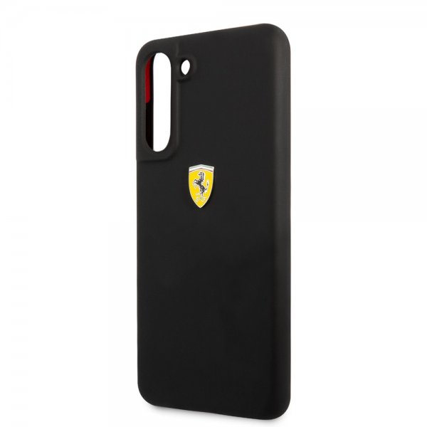 Ferrari Samsung Galaxy S21 FE Kuori Metallilogo Musta
