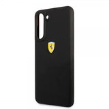 Ferrari Samsung Galaxy S21 FE Kuori Metallilogo Musta