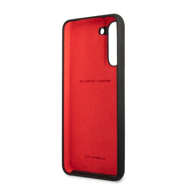 Ferrari Samsung Galaxy S21 FE Kuori Metallilogo Musta