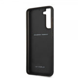 Ferrari Samsung Galaxy S21 FE Kuori Real Carbon Metal Logo Musta