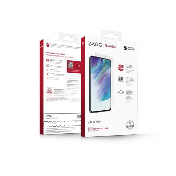ZAGG InvisibleShield Samsung Galaxy S21 FE -näytönsuoja Glass Elite