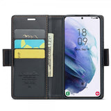 CaseMe Samsung Galaxy S21 Kotelo 023 Sarja Musta