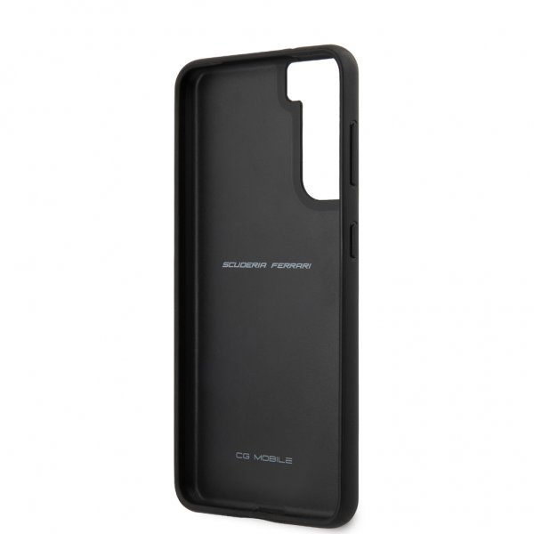 Ferrari Samsung Galaxy S21 -suojakuori logolla, rei'itetty, musta