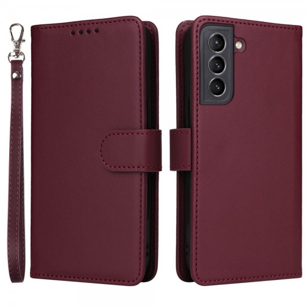 Betopnice Samsung Galaxy S21 Kotelo irrotettavalla kuorella 005 Punainen