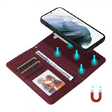 Betopnice Samsung Galaxy S21 Kotelo irrotettavalla kuorella 005 Punainen