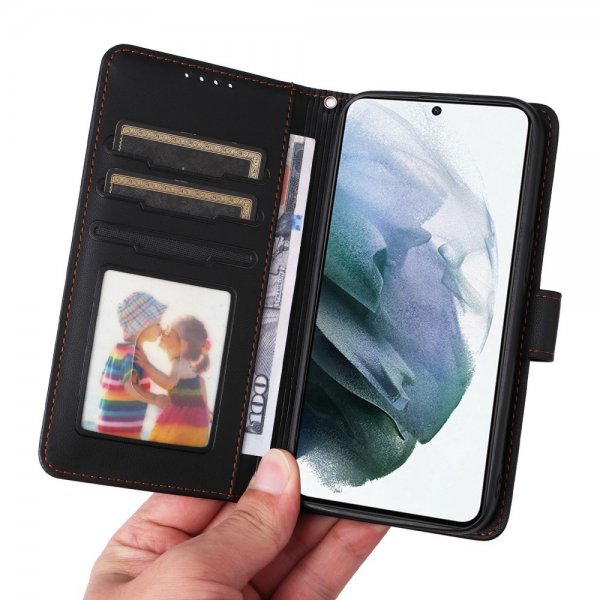 Betopnice Samsung Galaxy S21 -kotelo irrotettavalla kuorella 005 musta