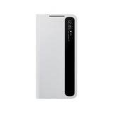 Samsung Alkuperäinen Galaxy S21 -kotelo Smart Clear View Cover Vaaleanharmaa