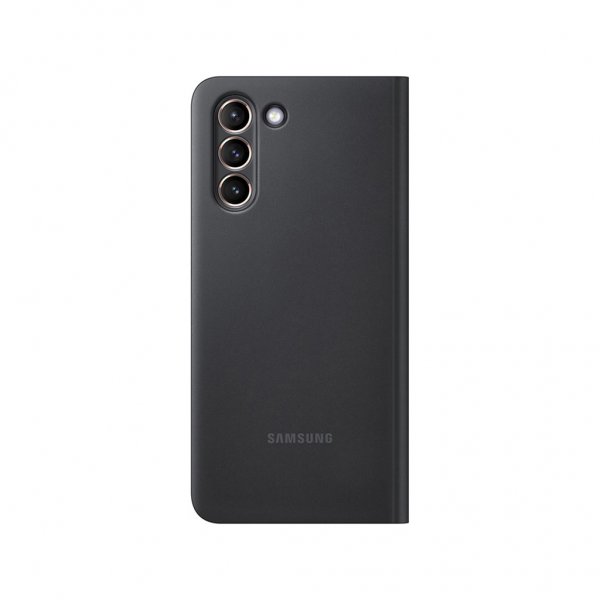 Samsung alkuperäinen Galaxy S21 -suojakotelo Smart Clear View Cover, musta