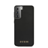 Guess Samsung Galaxy S21 Plus Kuori Nahkatekstuuri Musta