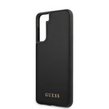 Guess Samsung Galaxy S21 Plus Kuori Nahkatekstuuri Musta