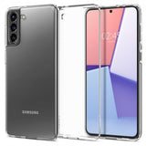 Spigen Samsung Galaxy S21 Plus -kuori, Liquid Crystal, läpinäkyvä