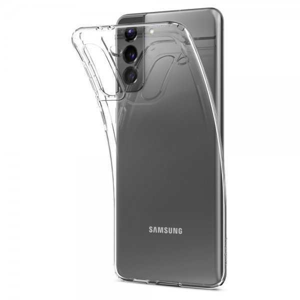 Spigen Samsung Galaxy S21 Plus -kuori, Liquid Crystal, läpinäkyvä