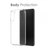 Northjo Samsung Galaxy S21 Plus -kuori näytönsuojalla ja kamerasuojaimella 3-in-1